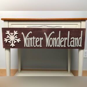 ❄️Winter Wonderland Antique Style Wood Sign